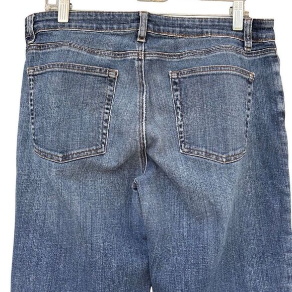 EILEEN FISHER Blue Jeans Women’s Size 8 Organic Cotton Relaxed Fix Mid Rise - Picture 7 of 9